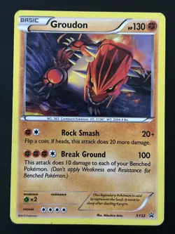 Pokemon TCG Groudon XY Black Star Promos XY52 Holo Promo HP/DMG - Image 1