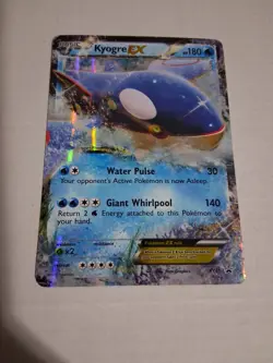 Kyogre EX Pokemon TCG Card XY41 Holo 2015 Black Star Promo - MP - Image 1