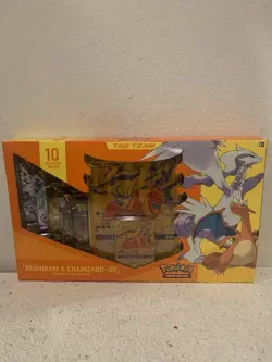 POKEMON TCG TAG TEAM RESHIRAM & CHARIZARD-GX PREMIUM COLLECTION - Image 1