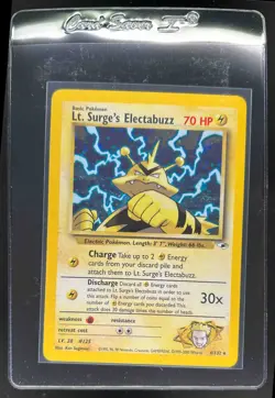 2000 Pokemon Gym Heroes Lt. Surge's Electabuzz #6/132 - Image 1