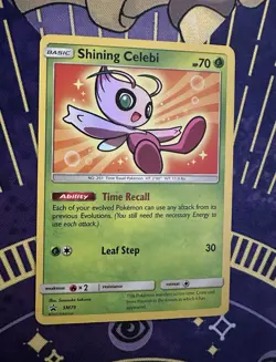Pokemon Shining Celebi SM79 Holo Sun & Moon Promo Card - LP - Image 2