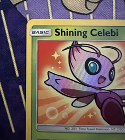 Pokemon Shining Celebi SM79 Holo Sun & Moon Promo Card - LP - Image 4