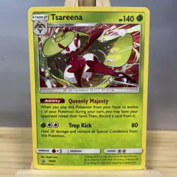 Tsareena SM26 Sun & Moon Black Star Promo Holo Pokemon Card LP - Image 1