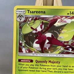 Tsareena SM26 Sun & Moon Black Star Promo Holo Pokemon Card LP - Image 2