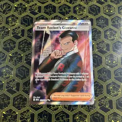 Pokemon TCG Team Rockets Giovanni 225/182 English SV10:DESTINED Rivals - Image 1