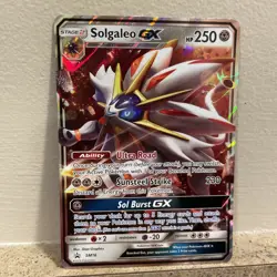 Solgaleo GX SM16 Sun & Moon Black Star Promo Holo Pokemon TCG MP 2016 - Image 1