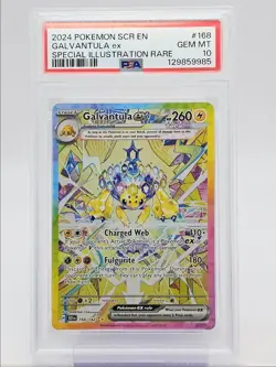 GALVANTULA EX 2024 POKEMON STELLAR SPECIAL ILLUSTRATION RARE 168 PSA 10 Q0004 - Image 1