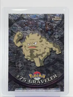#75 GRAVELER 1999 TOPPS CHROME POKEMON TV ROCK Q2371 - Image 1