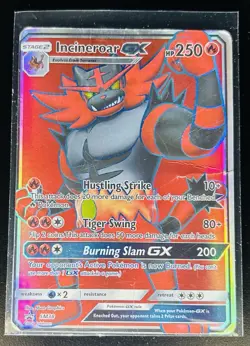 Pokemon Incineroar GX SM38 Sun & Moon Full Art Holo Black Star Promo HP - Image 1