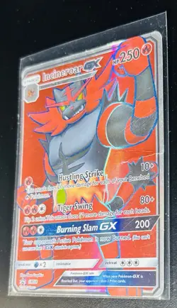 Pokemon Incineroar GX SM38 Sun & Moon Full Art Holo Black Star Promo HP - Image 3