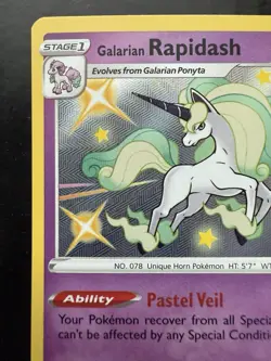 Pokemon Galarian Rapidash SV048/SV122 Shining Fates: Shiny Vault Holo (NM) - Image 2