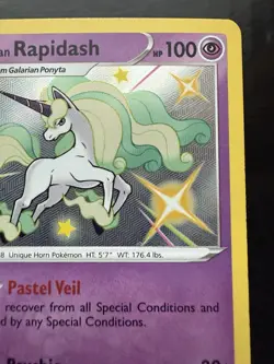 Pokemon Galarian Rapidash SV048/SV122 Shining Fates: Shiny Vault Holo (NM) - Image 3