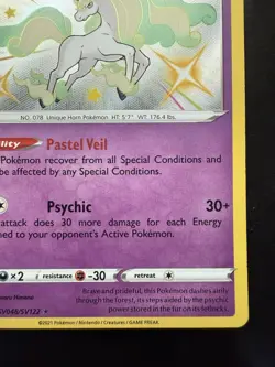 Pokemon Galarian Rapidash SV048/SV122 Shining Fates: Shiny Vault Holo (NM) - Image 5