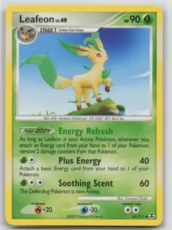 Pokemon Card Leafeon Uncommon Rising Rivals 45/111 - Image 1