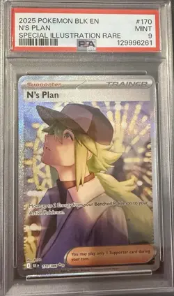 N’s Plan #170/86 - 2025 Pokemon SV Black Bolt - PSA 9 - Image 1