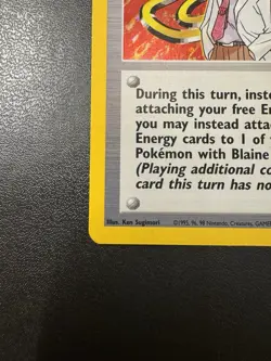 🔥NM Blaine 17/132 Gym Challenge Holo Rare Vintage Trainer Pokemon TCG - Image 5