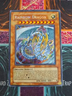 Yu-Gi-Oh! TCG Rainbow Dragon CT04-EN005 Secret Rare Limited Near Mint - Image 1