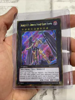 Yugioh Number C15: Gimmick Puppet Giant Hunter PGLD-EN019 Gold Secret 1st Ed NM - Image 2