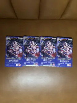 TCG ONE PIECE OP14 THE AZURE SEA’S SEVEN ONE PIECE BOOSTER PACK. X4 - Image 1