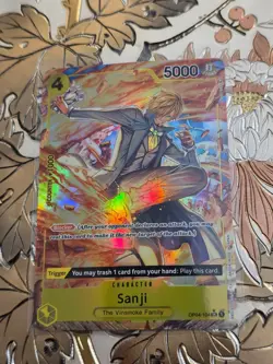 Sanji #OP04-104 Alternate Art Super Rare Foil Kingdoms of Intrigue - Image 1