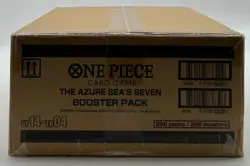 One Piece TCG The Azure Sea’s Seven Booster Box Case 12 Boxes Sealed OP-14 - Image 3