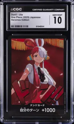 2025 ONE PIECE JAPANESE HEROINES EDITION DON!! -UTA CGC 10 GEM MINT - Image 1