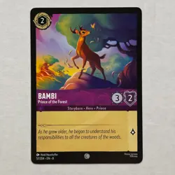 Bambi 57/204 Disney Lorcana Reign of Jafar Regular Common Card NM - NUL - Image 1