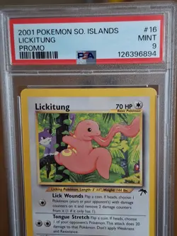 2001 Pokemon Southern Islands Lickitung #16 - PSA 9 MINT CLEAN! - Image 2