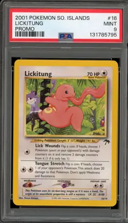 Pokemon Lickitung Southern Islands Promo #16 PSA 9 Mint - Image 1