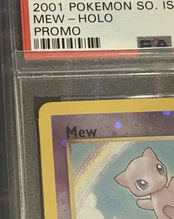 2001 Pokemon Mew Reverse Holo SWIRL Southern Islands Promo 1/18 PSA 9 Mint! WOTC - Image 4