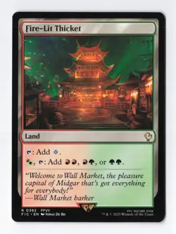 Fire-Lit Thicket Normal R Final Fantasy MTG Magic the Gathering Card NM - Image 1