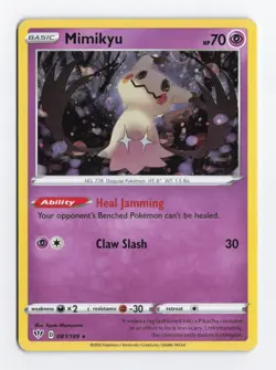 Mimikyu 081/168 Cosmos GALAXY SWIRL Rebel Clash Promo Pokemon Card TCG NM - Image 1