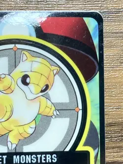 Pokemon Sealdass Sticker Card Sandshrew No.27 Bandai Pocket Monsters 1997 Japan - Image 4