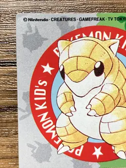 Pokemon Kids' Mini Card Sandshrew Nintendo Bandai Pocket Monsters 1998 Japan - Image 3