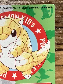 Pokemon Kids' Mini Card Sandshrew Nintendo Bandai Pocket Monsters 1998 Japan - Image 4