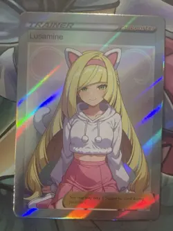 Pokemon Lusamine Anime Waifu Custom DIY Trainer Art Sexy Pokemon card - Image 1
