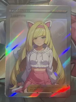 Pokemon Lusamine Anime Waifu Custom DIY Trainer Art Sexy Pokemon card - Image 2