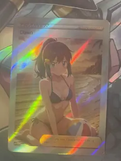 Pokemon Dawn Anime Waifu Custom DIY Trainer Art Sexy Pokemon card - Image 1