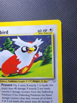 Pokemon TCG Delibird Neo Revelation Holo Card 5/64 Rare MP Vintage WOTC - Image 3