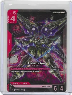 Kshatriya LR (GD01-044) LR - Gundam Card Game - Mint - Image 1
