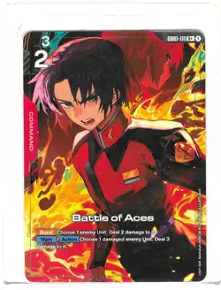 Gundam Card Game Newtype Rising GD01-111 R+ Battle of Aces Alt Art - Mint - Image 1