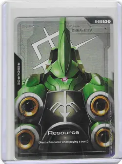 Resource (Kshatriya) R-006 C+ Common Plus Foil Bandai Gundam Card Game - Mint - Image 1