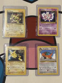 Pokemon The First Movie Black Star Promo Cards Set Of 4 - Image 1