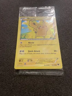 Pokemon Card - Pikachu XY 42/146 - Holo - Movie Promo - Factory Sealed - Image 2