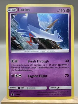 Latias & Latios SM88 & SM87 Sun & Moon Rare Holos Black Star Promo Pokemon Card - Image 3