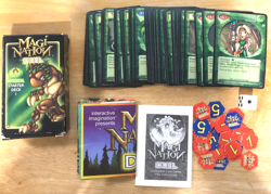 MAGI NATION DUEL Naroom Starter Deck 1 - Pre-owned 43 Cards Playmat Rule Book - Image 1