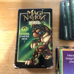 MAGI NATION DUEL Naroom Starter Deck 1 - Pre-owned 43 Cards Playmat Rule Book - Image 2