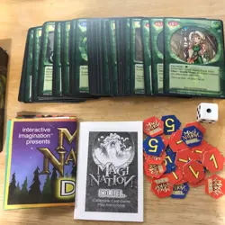 MAGI NATION DUEL Naroom Starter Deck 1 - Pre-owned 43 Cards Playmat Rule Book - Image 3