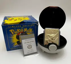 1999 Pokemon Pikachu 23K Gold Plated Trading Card Burger King Limited Edition - Image 1