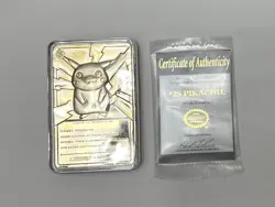 1999 Pokemon Pikachu 23K Gold Plated Trading Card Burger King Limited Edition - Image 4